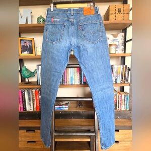 Rare, Levi's 505 Made in USA Jeans with Tokyo Flagship Embroidery, 30" x 32"